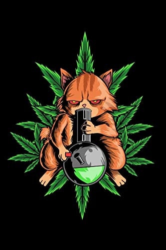 120 Pages DINA5 Cannabis Graphic Jorunal Book For Marijuana Smoker 120 Pages DINA5