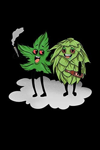 120 Pages DINA5 Cannabis Graphic Jorunal Book For Marijuana Smoker 120 Pages DINA6