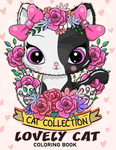 Lovely Cat Coloring Book Adorable Cat Adults Coloring Book Stress Relieving Designs Patterns