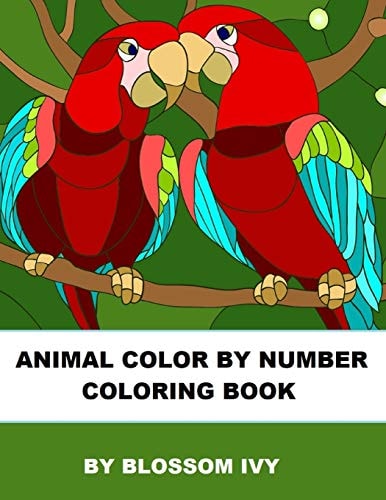 Animal Color By Number Coloring Book Fun Coloring Book for Adults Relaxation and Stress Relief