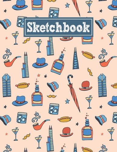 Sketchbook 8. 5 X 11 Notebook for Creative Drawing and Sketching Activities with Chicago Themed Cover Design
