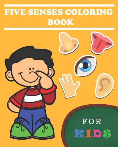 5 Senses Coloring Books for Kids Five Senses Activity Learning Work for Boys and Girls