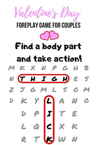 Valentine's Day Foreplay Game for Couples Word Search Challenge for Adults Large Print Romantic and Naughty Puzzle Book Gift for Boyfriend, Girlfriend, Husband Or Wife