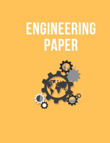 Engineering Paper BookFactory Professional Engineering Notebook - 140 Pages, Great Design and Nice Yellow Cover