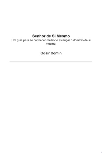 Senhor De Si Mesmo