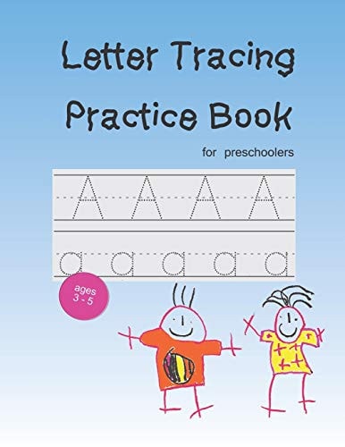Letter Tracing Practice Book Handwriting Workbook Preschool Kindergarten Kids Age 3-5