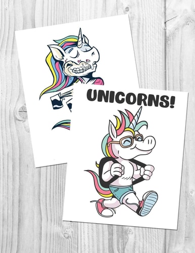 Unicorns! Awesome Unicorn Coloring Book to Color and Create * 8.5" X 11" 86 Pages