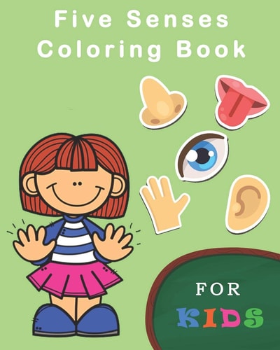 Five Senses Coloring Books For Kids Five Senses Activity Learning Work for Boys and Girls
