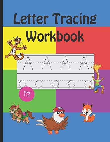 Letter Tracing Workbook Handwriting Practice Book Preschool Kindergarten Kids Age 3-5