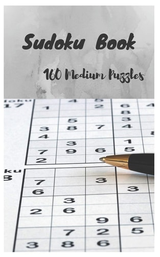 Sudoku Book, 160 Medium Puzzles Free Times 162 Pages - (5 X 8 Inches)