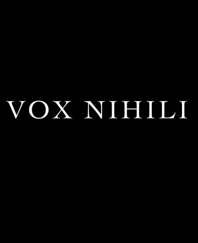 Vox Nihili The Voice of Nothing in Latin - a Decorative Book for Interior Design Styling - Ideal for Small Spaces - Tables, Bookshelves and Desks - Stack Deco Books Together to Create a Custom Message
