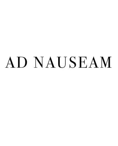 Ad Nauseam "Goes on and On" in Latin - A Decorative Book for Interior Design Styling - Combine Deco Books Together to Create a Custom Message - Ideal for Small Spaces - Tables, Bookshelves and Desks