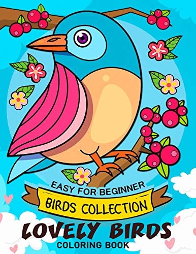 Lovely Bird Coloring Book Adorable Animals Adults Coloring Book Stress Relieving Designs Patterns