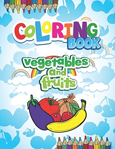 Coloring Book Vegetables and Fruits