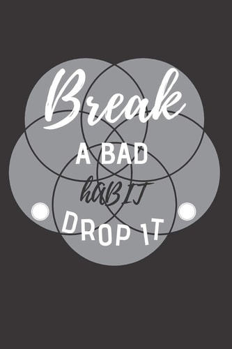 Break a Bad Habit Drop It Gewohnheits-Tracker - DIN A5 & 120 Seiten - Personal Tasks & Goal Manager