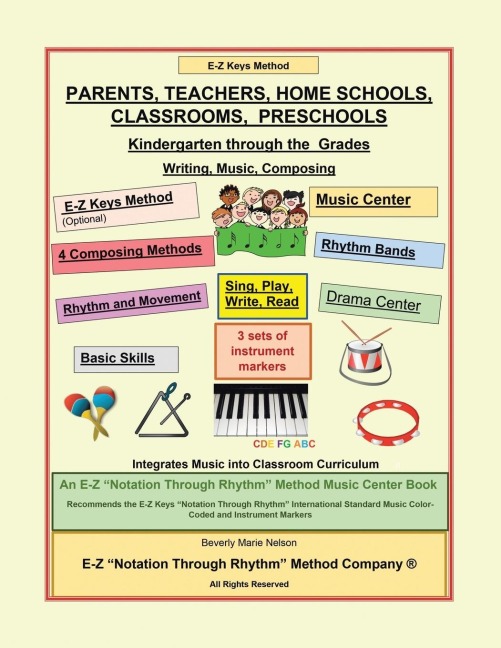 Parents, Teachers, Home Schools, Classrooms,  Preschools: Kindergarten Through the  Grades                                                                     Writing, Music, Composing