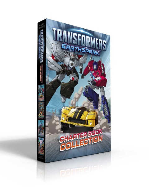Transformers Earthspark Chapter Book Collection (Boxed Set): Optimus Prime and Megatrons Racetrack Recon!; The Terrans Cook Up Some Mischief!; May the Best Bot Win!; No Malto Left Behind!