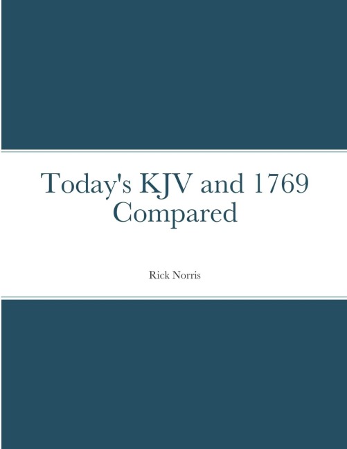 Today's KJV and 1769 Compared