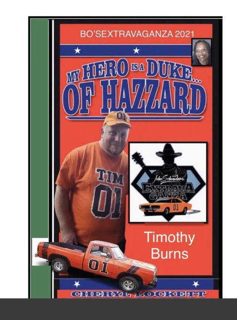 MY HERO IS A DUKE...OF HAZZARD BOSEXTRAVAGANZA FAN PHOTO ALBUM, TIMOTHY BURNS EDITION