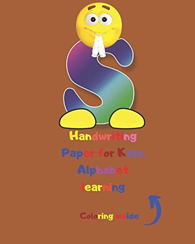Handwriting Paper for Kids Alphabet Learning: Cursive Writing Books for Kids. Handwriting Practice Paper:3-Line and Checkered Writing Sheets for Kids(8x10 26 Pages). Practical and Coloring Workbook for Preschool and Kindergarten Children(Ages 2-4,3-5)