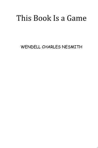 This Book Is a Game