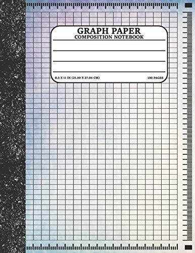 Graph Paper Composition Notebook Math and Science Lover Graph Paper Cover Grunge(Quad Ruled 5 Squares Per Inch, 100 Pages) Birthday Gifts For Math Lover Teacher, Student Notebook