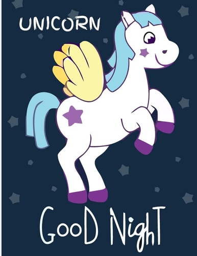 Unicorn Good Night (Adults Coloring Book) Featuring Various Unicorn Designs Filled with Stress Relieving Patterns - Lovely Coloring Book Designed Interior (8.5" X 11") (Unicorn Coloring Page for Adults)