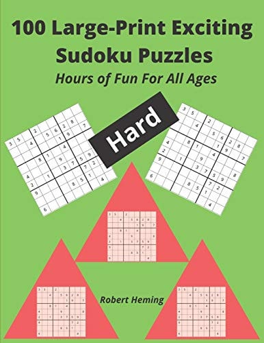 100 Large-Print Exciting Sudoku Puzzles Hours of Fun For All Ages