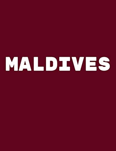 Maldives Decorative Book to Stack Together on Coffee Tables, Bookshelves and Interior Design - Add Bookish Charm Decor to Your Home - Stack Deco Books Together to Create Your Unique Fashion Design Style - Maldives