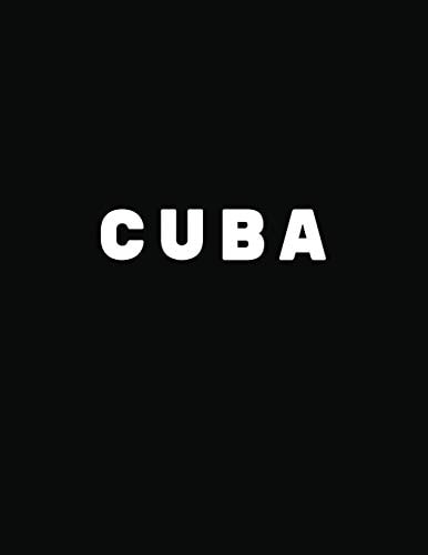 Cuba Black and White Decorative Book to Stack Together on Coffee Tables, Bookshelves and Interior Design - Add Bookish Charm Decor to Your Home - Stack Deco Books Together to Create Your Unique Fashion Design Style - Cuba
