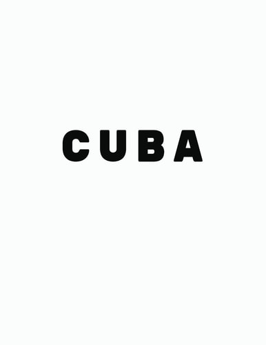 Cuba Black and White Decorative Book to Stack Together on Coffee Tables, Bookshelves and Interior Design - Add Bookish Charm Decor to Your Home - Stack Deco Books Together to Create Your Unique Fashion Design Style - Cuba