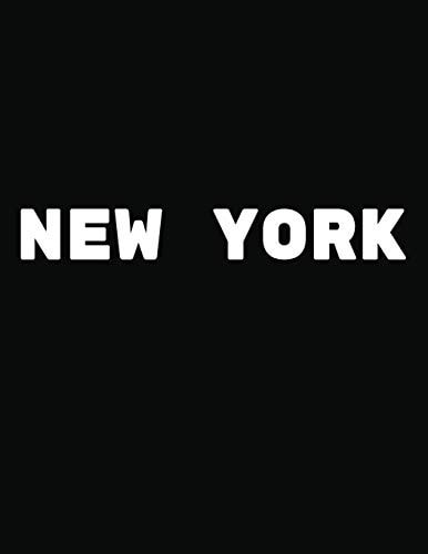 New York Black and White Decorative Book to Stack Together on Coffee Tables, Bookshelves and Interior Design - Add Bookish Charm Decor to Your Home - Stack Deco Books Together to Create Your Unique Fashion Design Style - New York