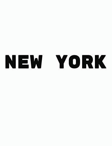 New York Black and White Decorative Book to Stack Together on Coffee Tables, Bookshelves and Interior Design - Add Bookish Charm Decor to Your Home - Stack Deco Books Together to Create Your Unique Fashion Design Style - New York