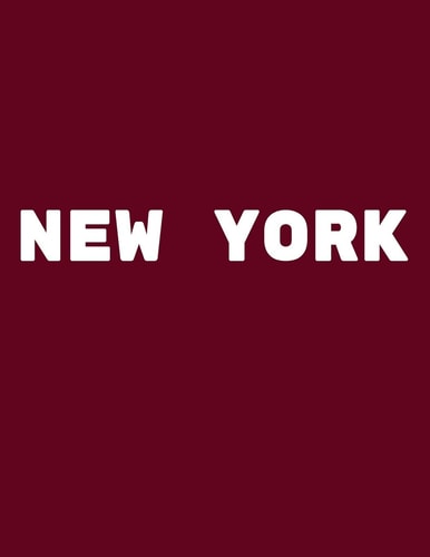 New York Decorative Book to Stack Together on Coffee Tables, Bookshelves and Interior Design - Add Bookish Charm Decor to Your Home - Stack Deco Books Together to Create Your Unique Fashion Design Style - New York