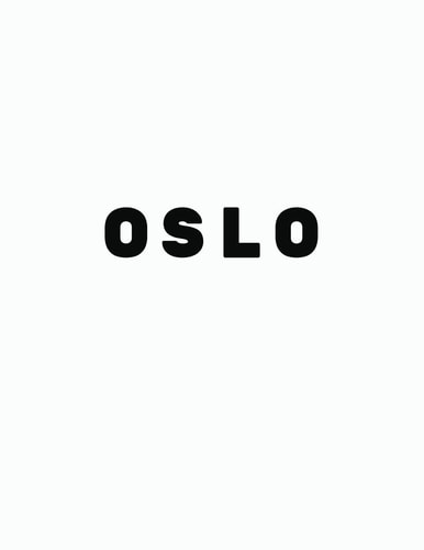 Oslo Black and White Decorative Book to Stack Together on Coffee Tables, Bookshelves and Interior Design - Add Bookish Charm Decor to Your Home - Stack Deco Books Together to Create Your Unique Fashion Design Style - Oslo