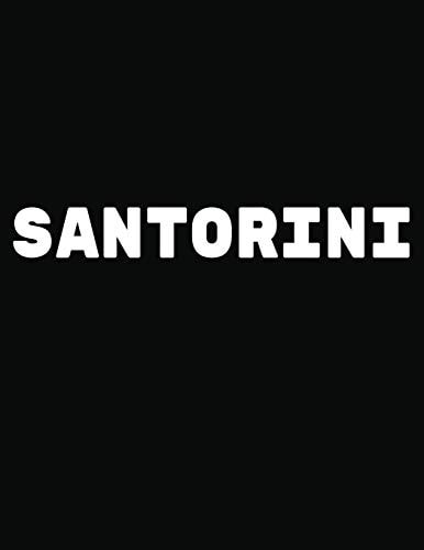 Santorini Black and White Decorative Book to Stack Together on Coffee Tables, Bookshelves and Interior Design - Add Bookish Charm Decor to Your Home - Stack Deco Books Together to Create Your Unique Fashion Design Style - Santorini