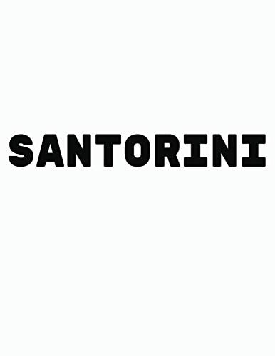 Santorini Black and White Decorative Book to Stack Together on Coffee Tables, Bookshelves and Interior Design - Add Bookish Charm Decor to Your Home - Stack Deco Books Together to Create Your Unique Fashion Design Style - Santorini
