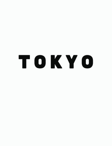 Tokyo Black and White Decorative Book to Stack Together on Coffee Tables, Bookshelves and Interior Design - Add Bookish Charm Decor to Your Home - Stack Deco Books Together to Create Your Unique Fashion Design Style - Tokyo