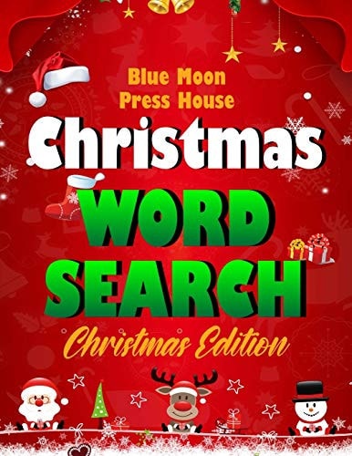 Christmas Word Search. Easy Large Print Puzzle Book for Adults, Kids & Everyone for the 25 Days of Christmas.
