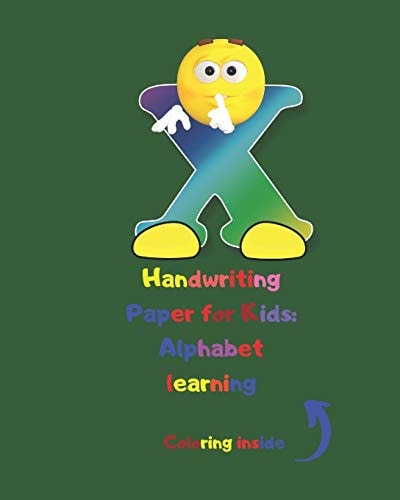 Handwriting Paper for Kids Alphabet Learning: Cursive Writing Books for Kids. Handwriting Practice Paper:3-Line and Checkered Writing Sheets for Kids(8x10 26 Pages). Practical and Coloring Workbook for Preschool and Kindergarten Children(Ages 2-4,3-5)