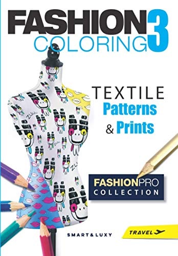 Fashion Coloring 3 TEXTILE Patterns & Prints - Travel Size