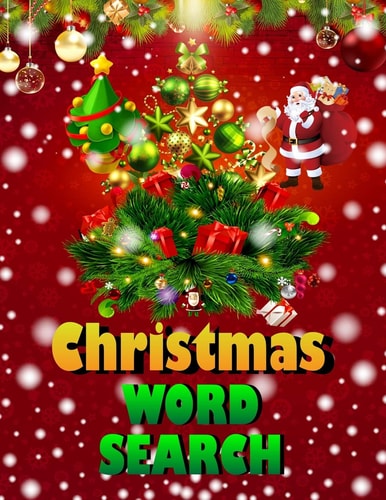 Christmas Word Search. Easy Large Print Puzzle Book for Adults, Kids & Everyone for the 25 Days of Christmas.