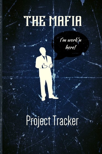 Mafia Project Tracker Faux Vintage Distressed Cover Design