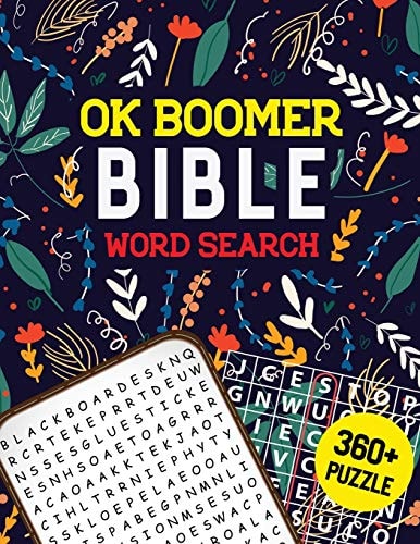 OK Boomer Bible Word Search Bible Word Search Puzzle, Brain Exercise Game, Fun, and Festive Word Search Puzzles, Favorite Verses Bible Word Search