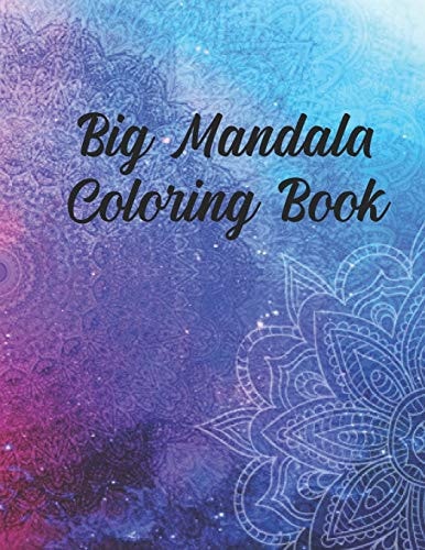 Big Mandala Coloring Book 50 Pages 8.5"x 11" in Cover