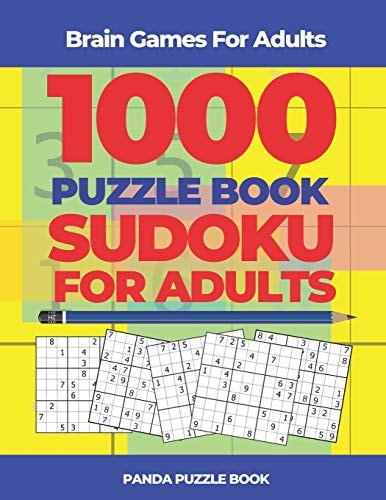 Brain Games For Adults - 1000 Puzzle Book Sudoku for Adults Brain Teaser Puzzles