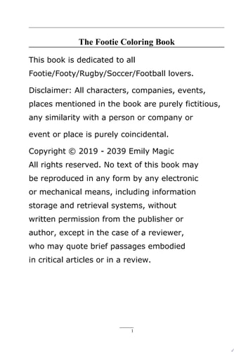 The Footie Coloring Book