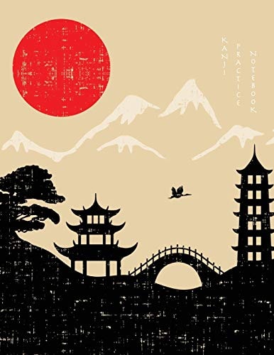 Kanji Practice Notebook Genkouyoushi Notebook - Japanese Kanji Practice Paper Calligraphy Writing Workbook for Students and Beginners
