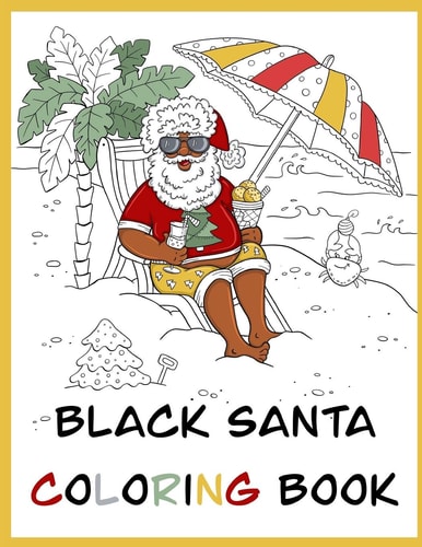 Black Santa Coloring Book