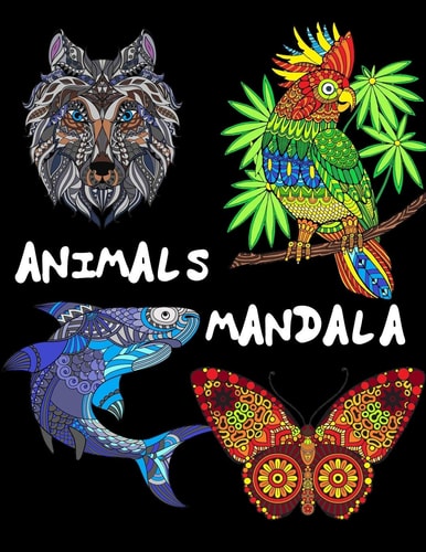 Animals Mandala 50 Mandala-Style Coloring Animals